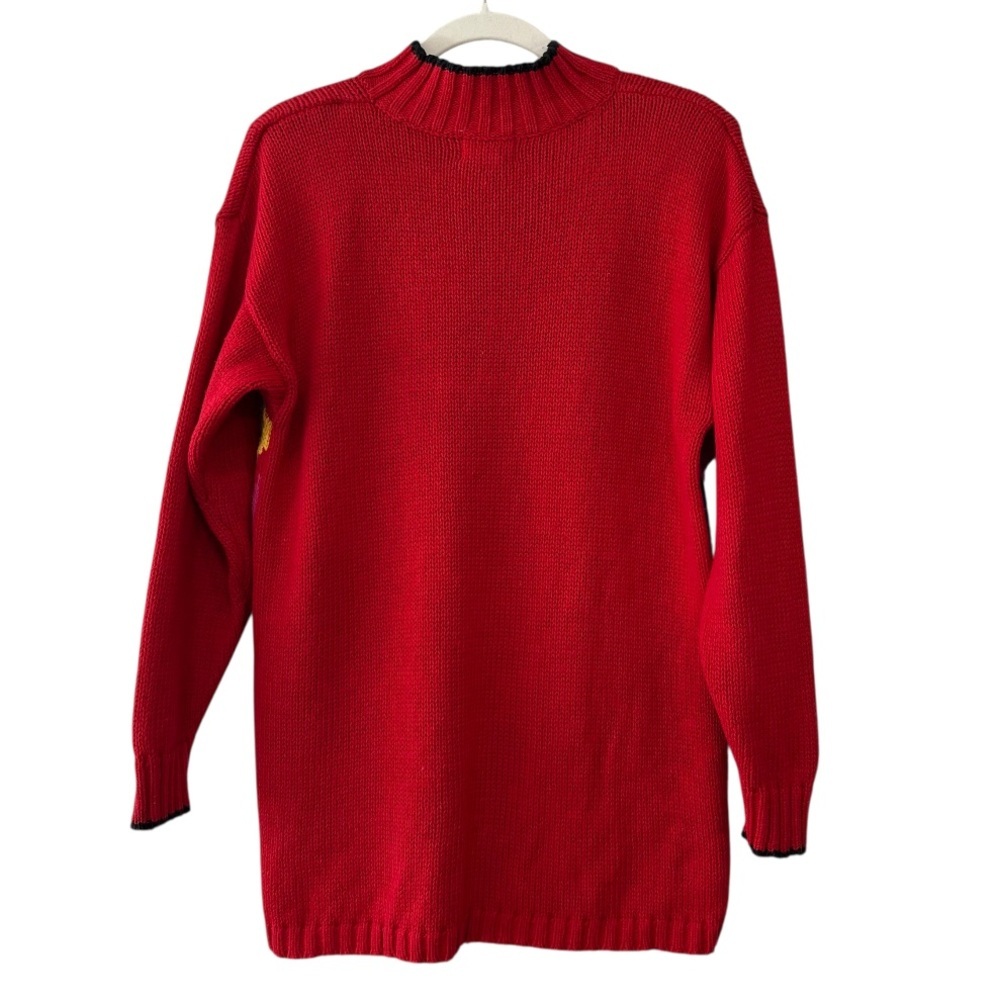 Vintage In Charge Retro Colorblock Geometric Knit Sweater - Picture 4 of 7